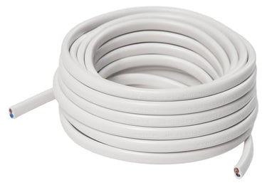 Plastledning flad 5meter hvid - 1