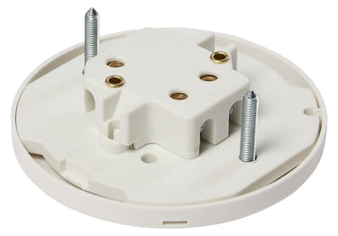 Lampestikkontakt ø80 med jord hvid - 1