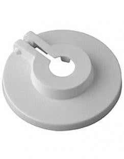 Plastroset med krave 2-delt 18xØ70 mm hvid - 1