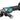 Makita XGT GA056GZ Vinkelsliber med fladt hoved 40V - 1