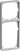 FUGA ramme Baseline 50 2,5 modul stålmetallic - 1