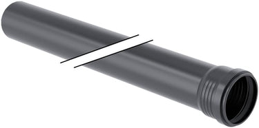 Geberit Silent Pro afløbsrør PP MX 75x3,8x250mm stikmf sort - 1