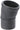 Geberit Silent Pro bøjning 15° PP MX 50mm stikmf sort - 1