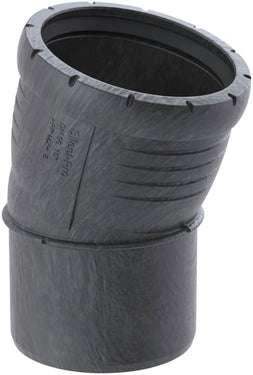 Geberit Silent Pro bøjning 15° PP MX 50mm stikmf sort - 1