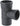 Geberit Silent Pro grenrør 87,5° PP MX 75/75mm stikmf sort - 1