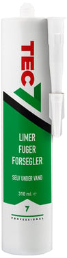 Tec7 lim/fugemasse hvid 310ml - 1