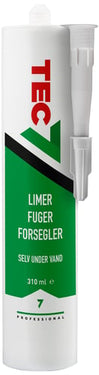 Tec7 lim/fugemasse lysgrå 310ml - 1
