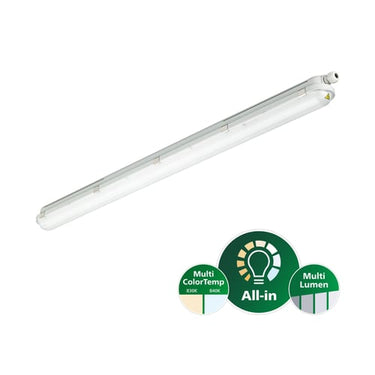 Philips CoreLine Industriarmatur All-in WT120C Gen3 2700-4500lm/830-840 1200mm IP66 3-faset gennemfortrådning - 1