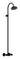 Damixa Outdoor togrebsbatteri m/hovedbruser 15x300-450mm pulverlakeret/rf midnight black - 1