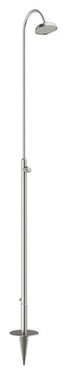 Damixa Outdoor etgrebsbatteri m/hovedbruser 1/2" 2030mm glasblæst/rf cloudy steel - 1