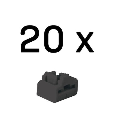 Lindy RJ-45 Port Blockers (uden nøgle) - Pake med 20stk. Sort - 1