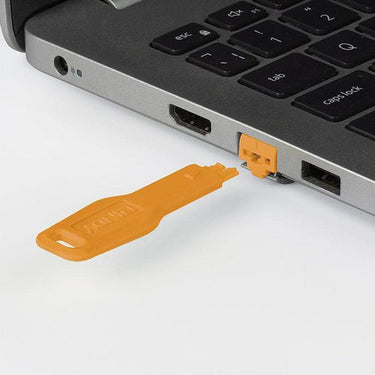 Lindy RJ45 Port Blocker key, Orange - 1