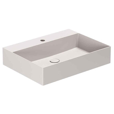 Lavabo Elegance håndvask matglaseret porcelæn 610x400x125mm t/bordpl/væg Ash - 1