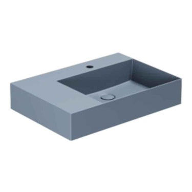 Lavabo Elegance håndvask matglaseret porcelæn 650x450x125mm t/bordpl/væg Royal Blue - 1