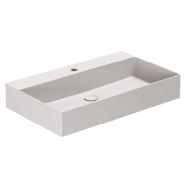 Lavabo Elegance håndvask matglaseret porcelæn 750x450x125mm t/bordpl/væg Ash - 1
