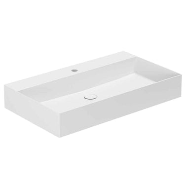 Lavabo Elegance håndvask matglaseret porcelæn 810x400x125mm t/bordpl/væg Cotton - 1