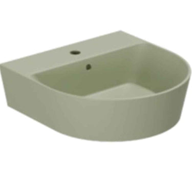 Lavabo Forma håndvask matglaseret porcelæn 500x500x150mm t/bordpl/væg Nature Green - 1
