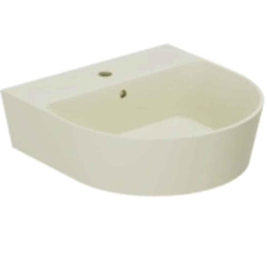 Lavabo Forma håndvask matglaseret porcelæn 500x500x150mm t/bordpl/væg Perlé - 1