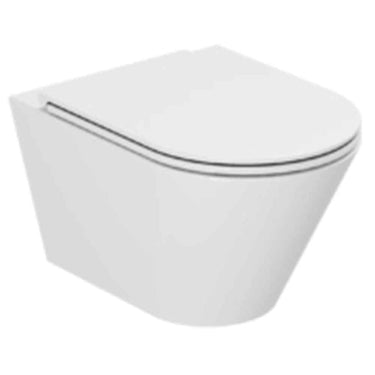 Lavabo Forma hængetoiletskål/sæde glaseret porcelæn 535x360x370mm t/indb.cist blank hvid - 1