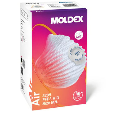Moldex FFP3 R D Air med Ventex-ventil str M/L 10 stk - 1