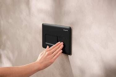 hansgrohe iFrame Original Q betjeningsplade kunststof 230x150mm t/indb.cist mat sort - 1