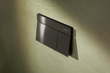 hansgrohe iFrame Element E betjeningsplade PVD metal 230x150mm t/indb.cist børstet sort krom - 1