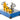 Opsamlingskar med hulplade til smådunke af stål 65L opsamlingsvolumen 774x584x200mm - 1