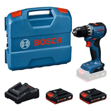 Blå Bosch GSR 18V-52 Bore-/Skruemaskine Batteridrevet 2x2Ah L-CASE - 1