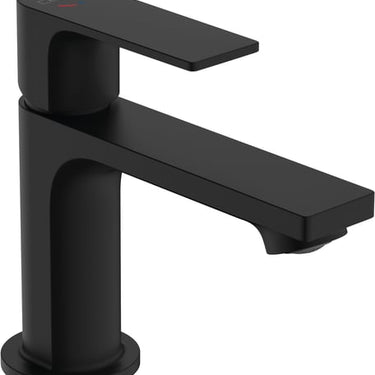 hansgrohe Rebris E 1-grebs håndvaskarmatur 80 CoolStart m/løft-op bv mat sort - 1