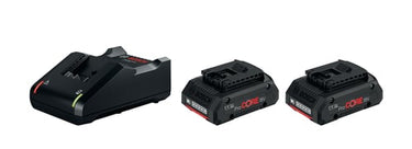 Blå Bosch 18V Batterisæt m/lader 18V-40 2x4,0ah - 1