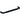 Ifö bøjlegreb t/møbel 170 x 10 x 37 mm sort metal - 1