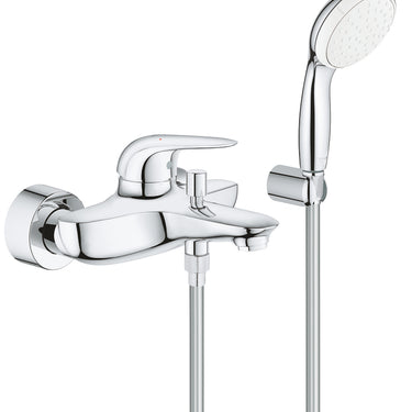 GROHE Eurostyle 2015 Solid kar og brusearmatur med håndbruser - 1