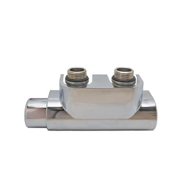 KRISS Twin Manuel ventilsæt 1/2" V/L til 50mm centerafstand fremløb venstre krom - 1