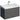 Geberit XENO² vaskeskab 880x530x462mm m/2skuffer scultura-grå spånplade melamin 500.509.43.1 - 1