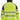 Snickers Hi-Vis hættetrøje lang lynlås kl. 2 str 4XL gul/sort - 2