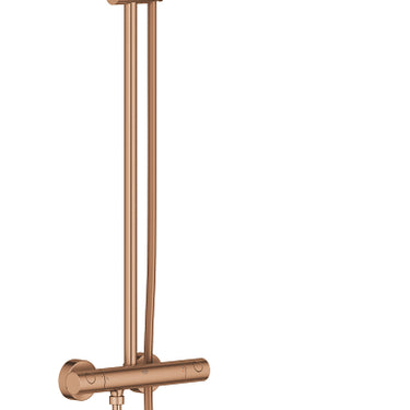 GROHE Euphoria 310 brusesystem med termostat til væg børstet Warm Sunset - 1