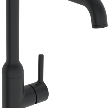 Oras Optima Style køkkenarmatur et-grebs 255mm mat sort - 1