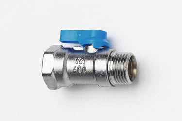 Kuglehane TA 400 1/2" muffe/nippel blåt greb - 1