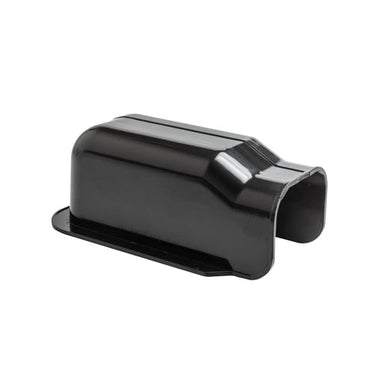 Vinkel gennemføring til varmepumpekanal 77x64mm sort - 1