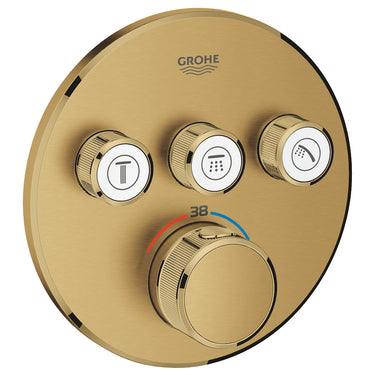 GROHE Grohtherm SmartControl termostat udv. del rund 3SC bør Cool Sunrise - 1