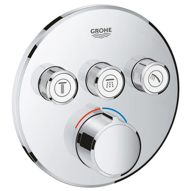 GROHE SmartControl termostat udv. del rund 3SC krom - 1