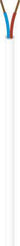 Plastkappeledning PKA H05VV-F 3X0,75 Hvid Rg100 - 1