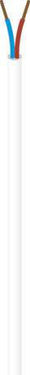 Plastkappeledning PKA H05VV-F 3X0,75 Hvid Rg100 - 1
