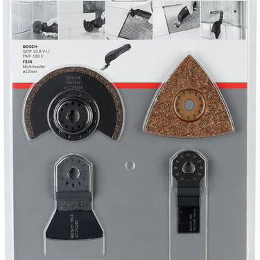 Bosch Flisesæt 4 dele ACZ 85 RT3 (1x); AVZ 78 RT2 (1x); ATZ 52 SC (1x); AIZ 20 AB (1x) (Blister pk) - 1