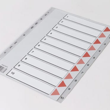 Plastregister Q-Line A4 1-10 - 1