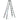 Teleskopstige aluminium 4x4 trin 2,5-4,2 m - 1