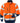 Fristads Hi-Vis sweat jakke kl.3 7426 orange/marine str 4XL - 1