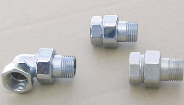 KRISS Radiatorforskruning 1/2" ligeløb forniklet - 1