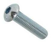 M6X16 ISO 7380 - 010.9 FZB button head skrue - 1