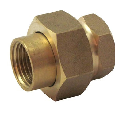 Union messing muffe/muffe  1/2" - 1